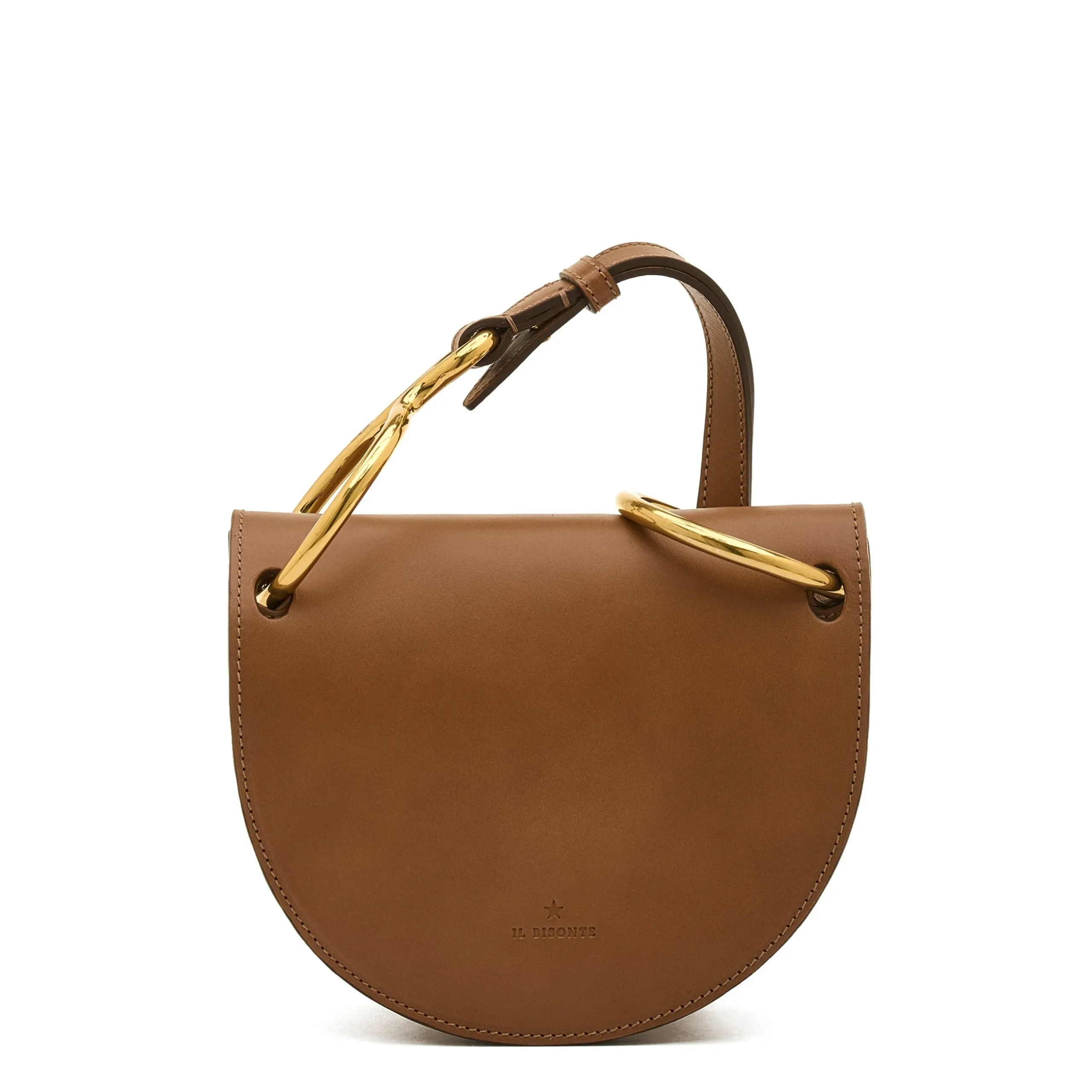 Consuelo Women's crossbody bag in leather color chocolate