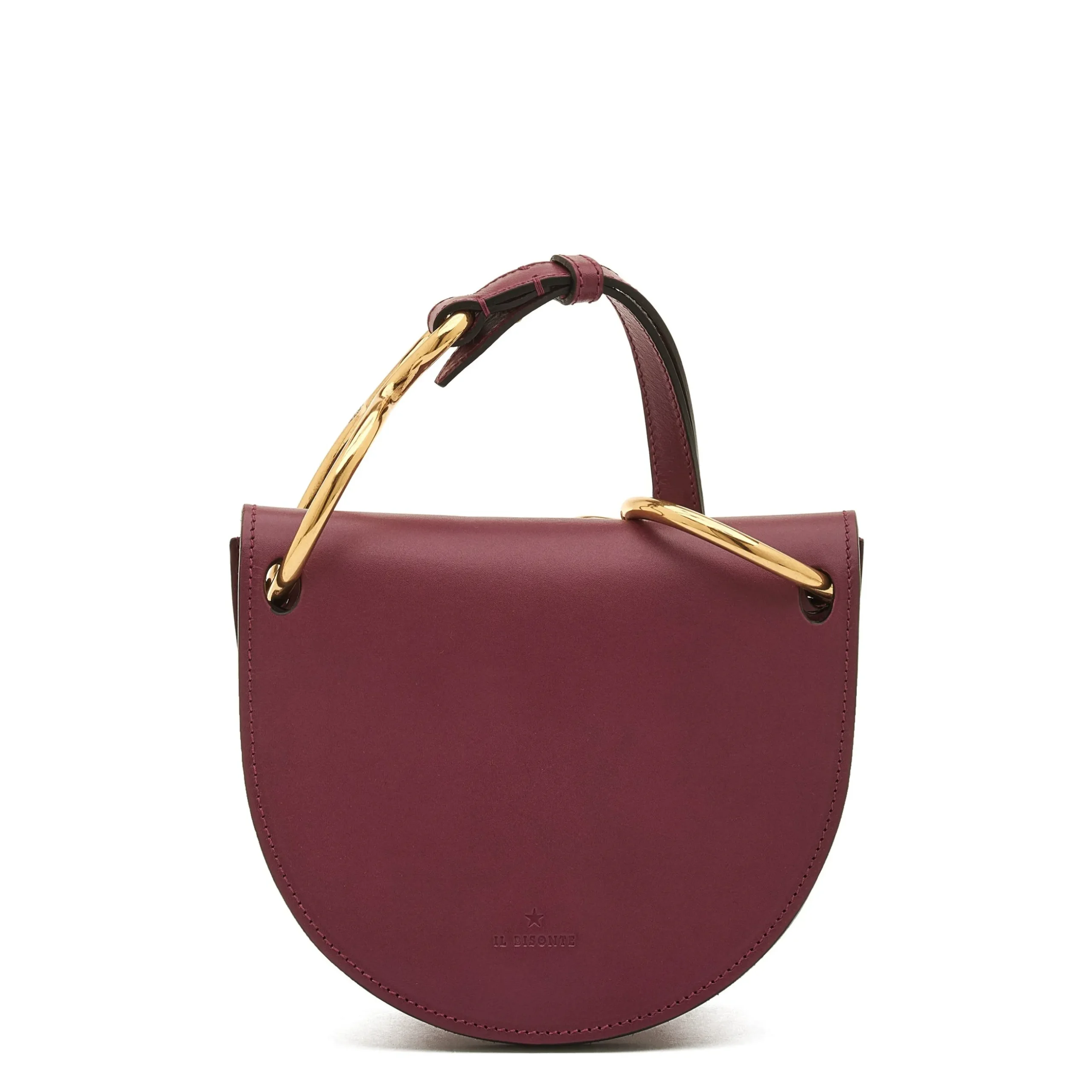 Consuelo Women's crossbody bag in leather color black cherry