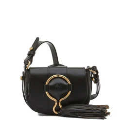 Consuelo Women's crossbody bag in leather color black