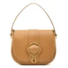 Consuelo Women's crossbody bag in leather color natural
