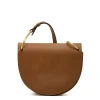 Consuelo Women's crossbody bag in leather color chocolate