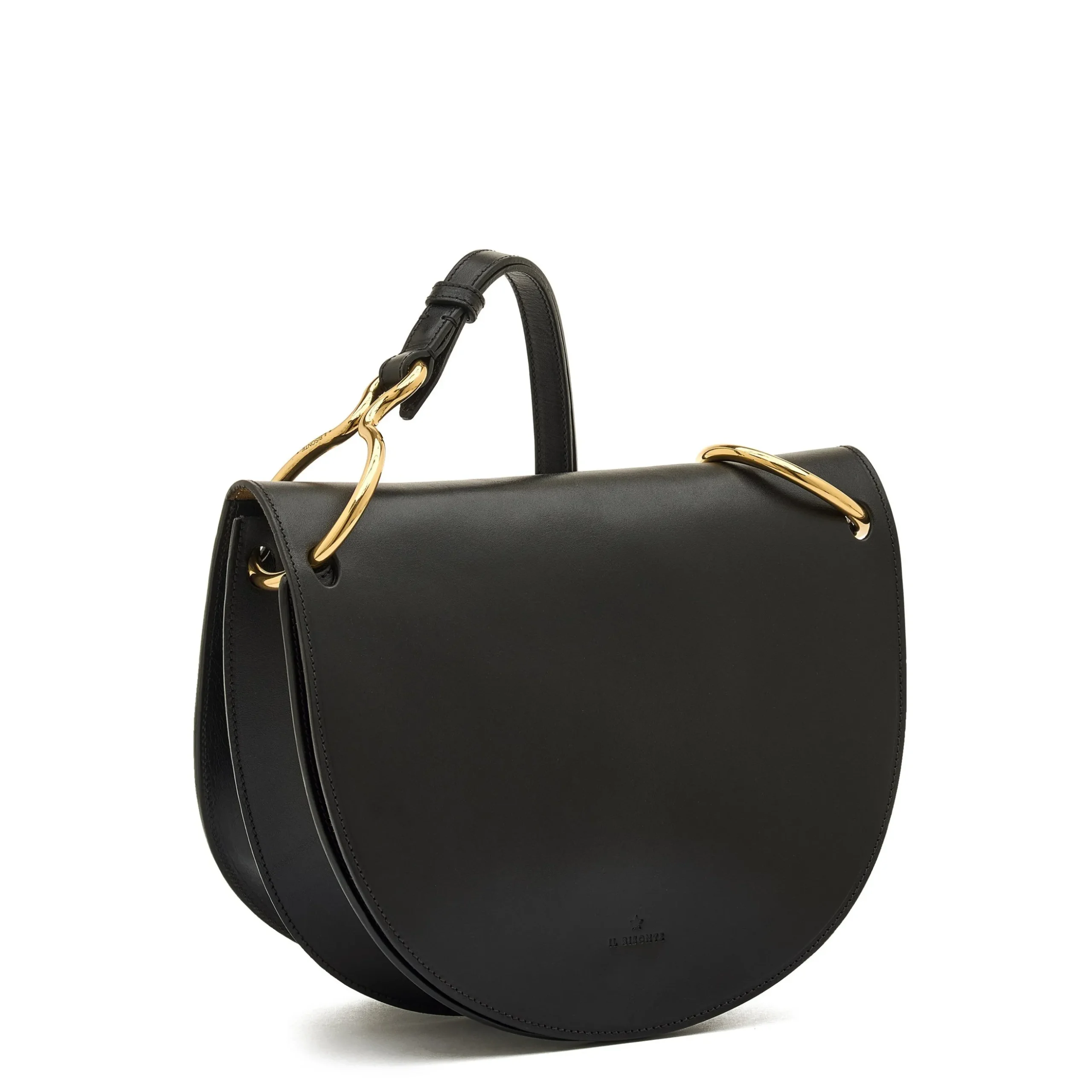 Consuelo Women's crossbody bag in leather color black