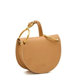 Consuelo Women's crossbody bag in leather color natural