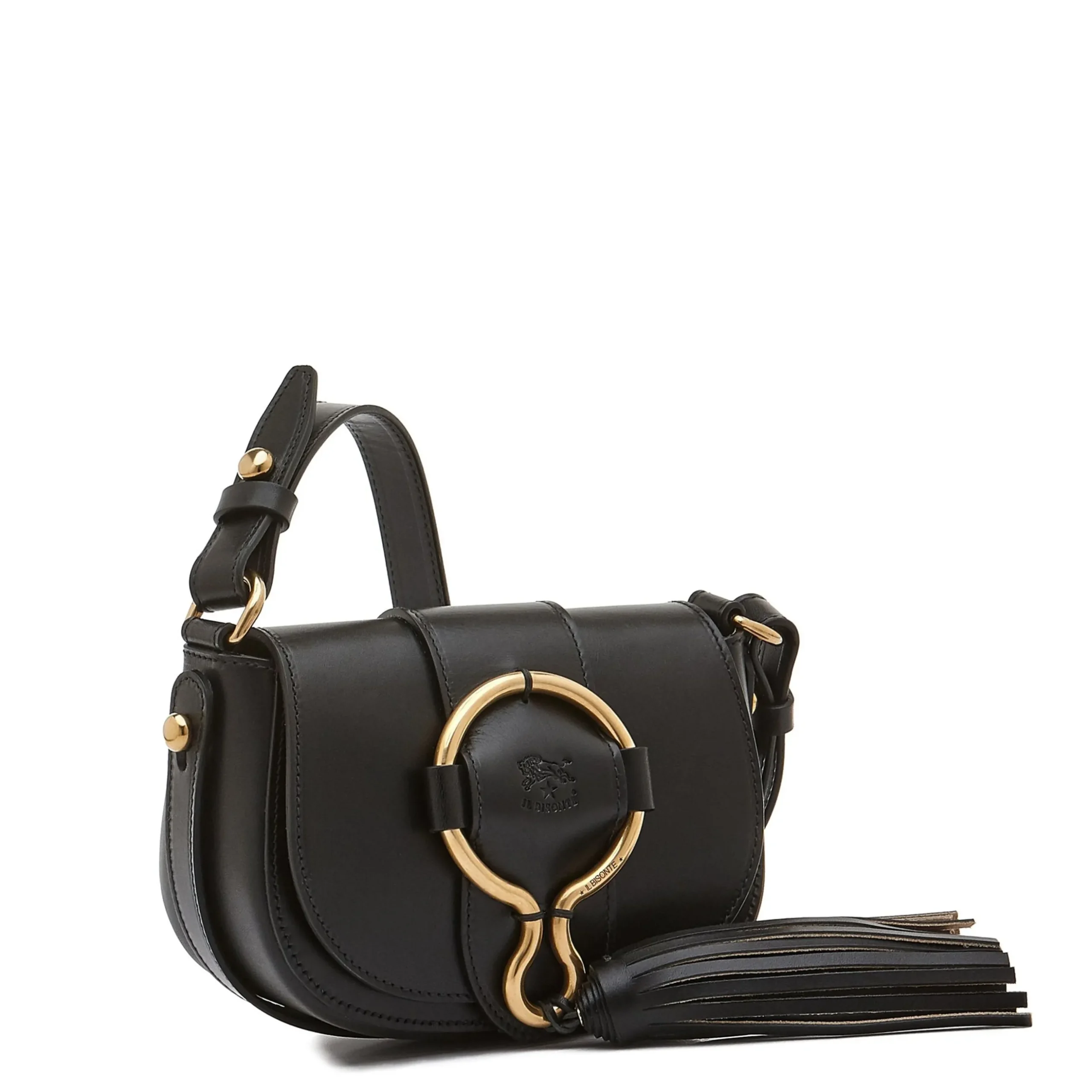 Consuelo Women's crossbody bag in leather color black