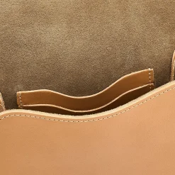 Consuelo Women's crossbody bag in leather color natural