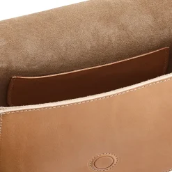 Consuelo Women's crossbody bag in leather color natural
