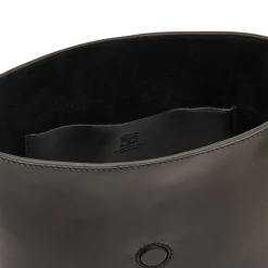Consuelo Women's bucket bag in leather color black
