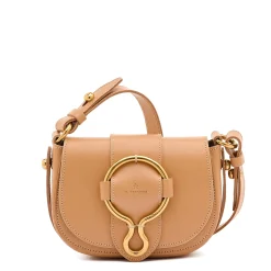 Consuelo Women's crossbody bag in leather color natural