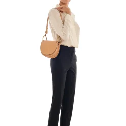 Consuelo Women's crossbody bag in leather color natural