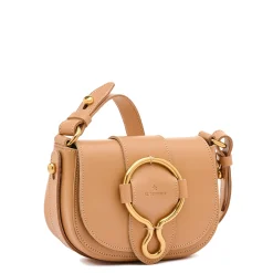 Consuelo Women's crossbody bag in leather color natural