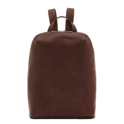 Duccio Men's backpack in vintage leather color coffee