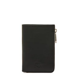 Duccio Men's bi-fold wallet in vintage leather color black