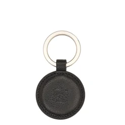 Duccio Men's keyring in vintage leather color black