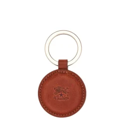 Duccio Men's keyring in vintage leather color sepia
