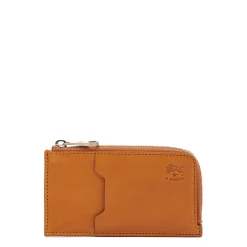 Duccio Men's card case in vintage leather color natural