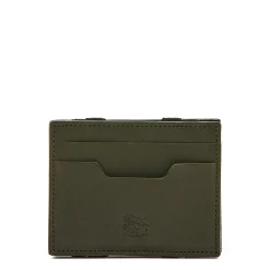 Duccio Men's card case in vintage leather color forest