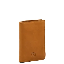 Duccio Men's bi-fold wallet in vintage leather color natural