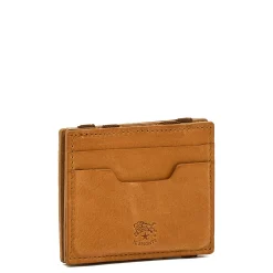 Duccio Men's card case in vintage leather color natural