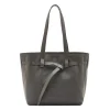 Elisa Women's tote bag in leather color grafite