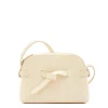 Elisa Women's crossbody bag in leather color white