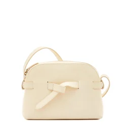 Elisa Women's crossbody bag in leather color white