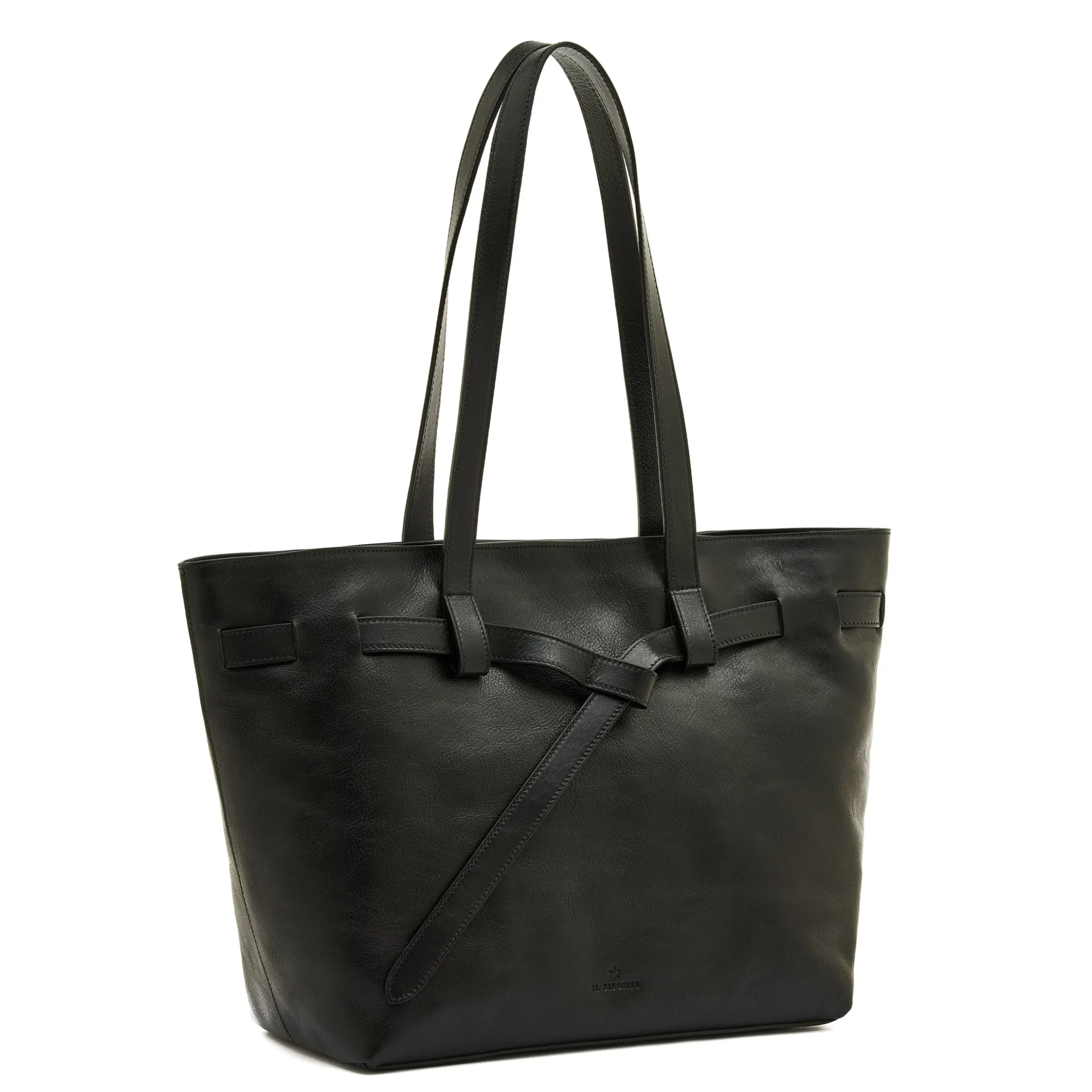 Elisa Women's tote bag in leather color black