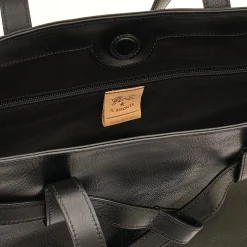 Elisa Women's tote bag in leather color black