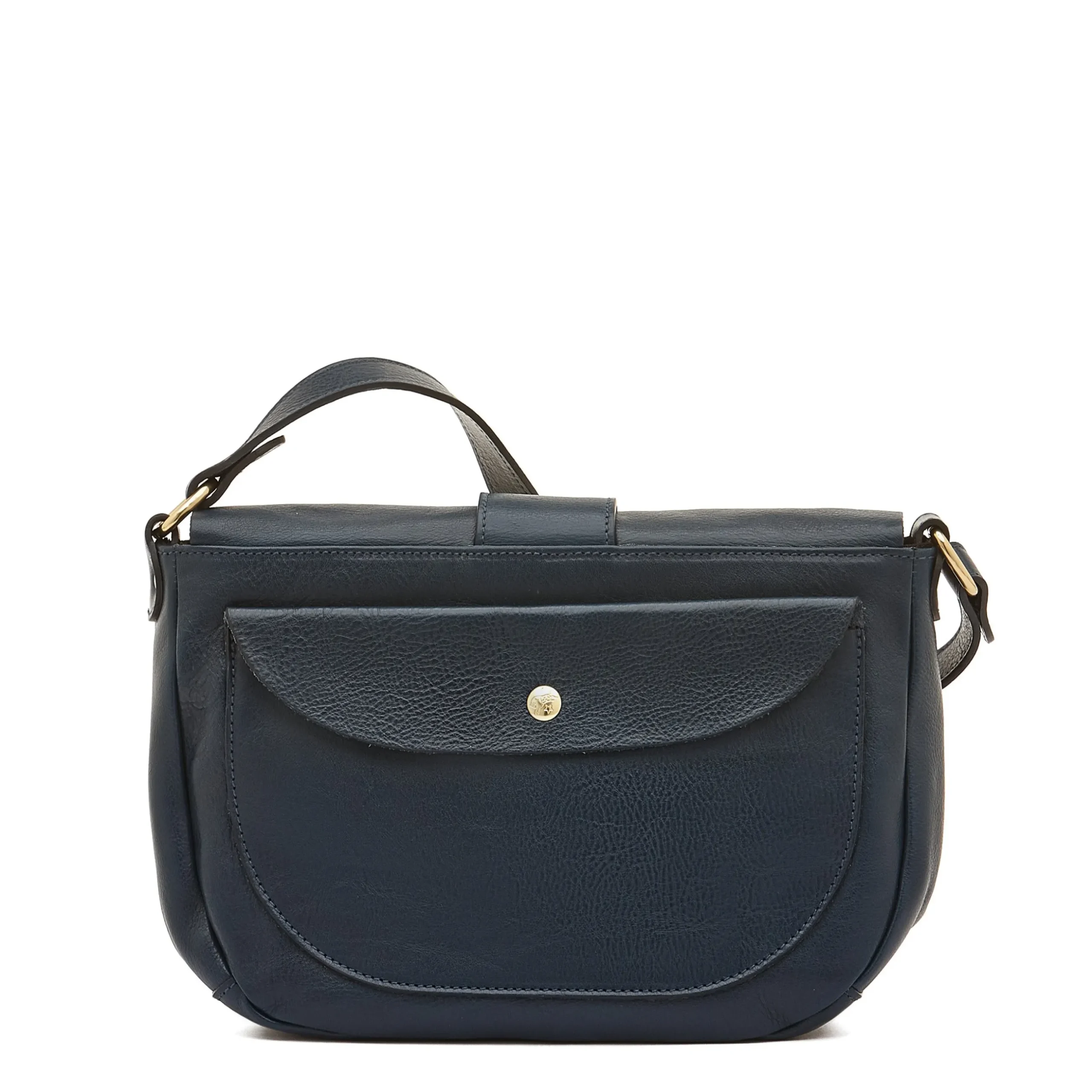 Fausta Medium Women's crossbody bag in leather color blue
