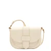Fausta Small Women's crossbody bag in leather color milk