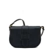 Fausta Small Women's crossbody bag in leather color blue