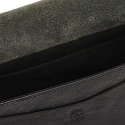 Fausta Small Women's crossbody bag in leather color black