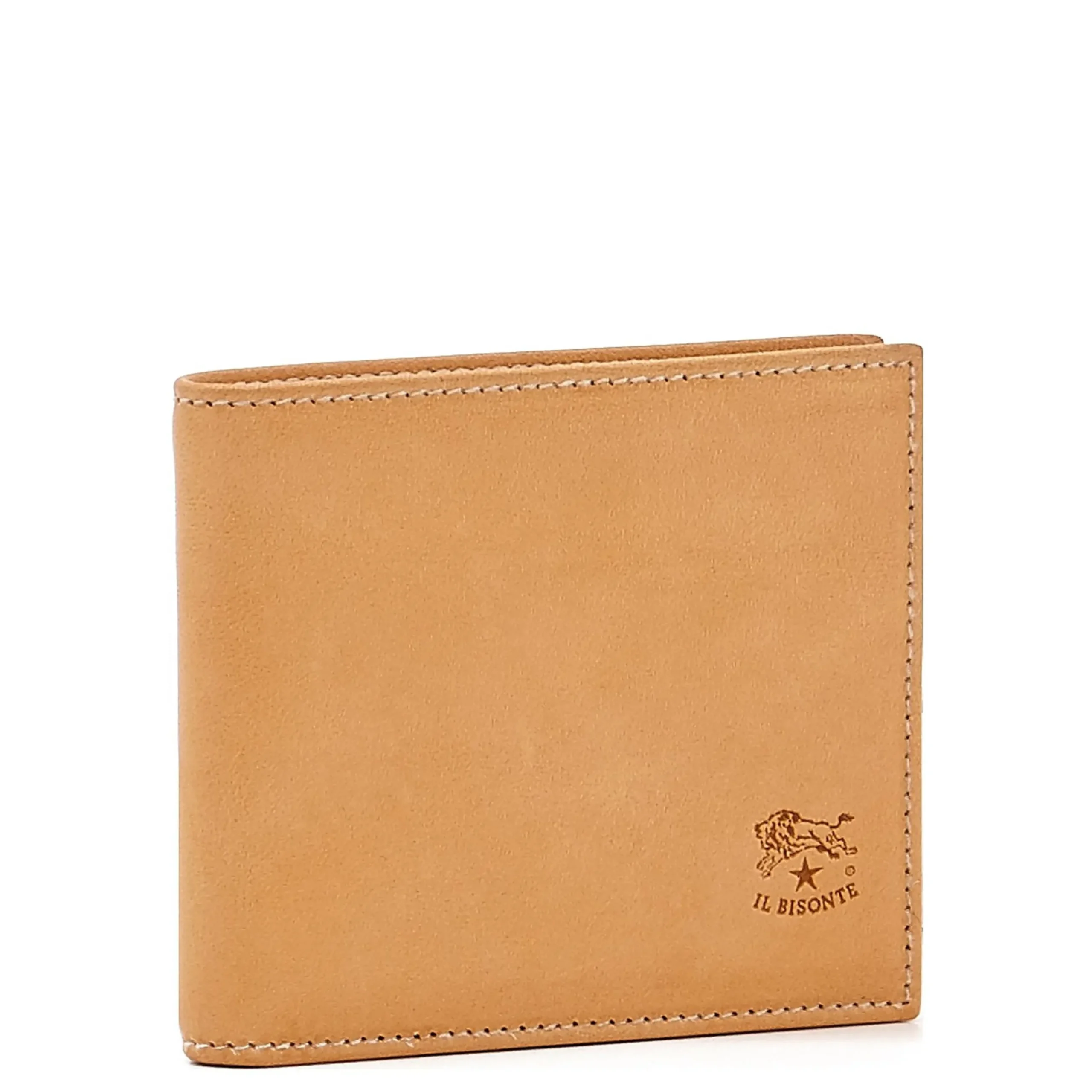 Feniglia Men's bi-fold wallet in leather color natural