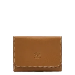 Galileo Men's card case in leather color gianduia