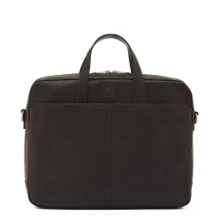 Galileo Men's briefcase in vintage leather color black