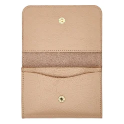 Galileo Men's card case in leather color caffelatte