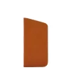 Glasses case in leather color caramel
