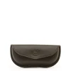 Glasses case in leather color black