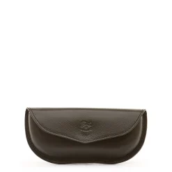 Glasses case in leather color black