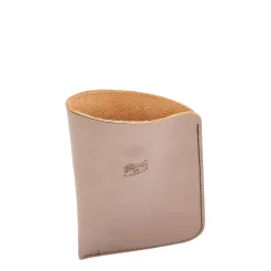 Glasses case in metallic leather color metallic bronze