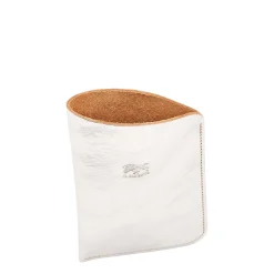Glasses case in metallic leather color metallic silver