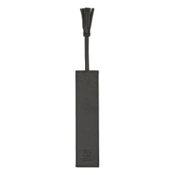 Home Bookmark in leather color black