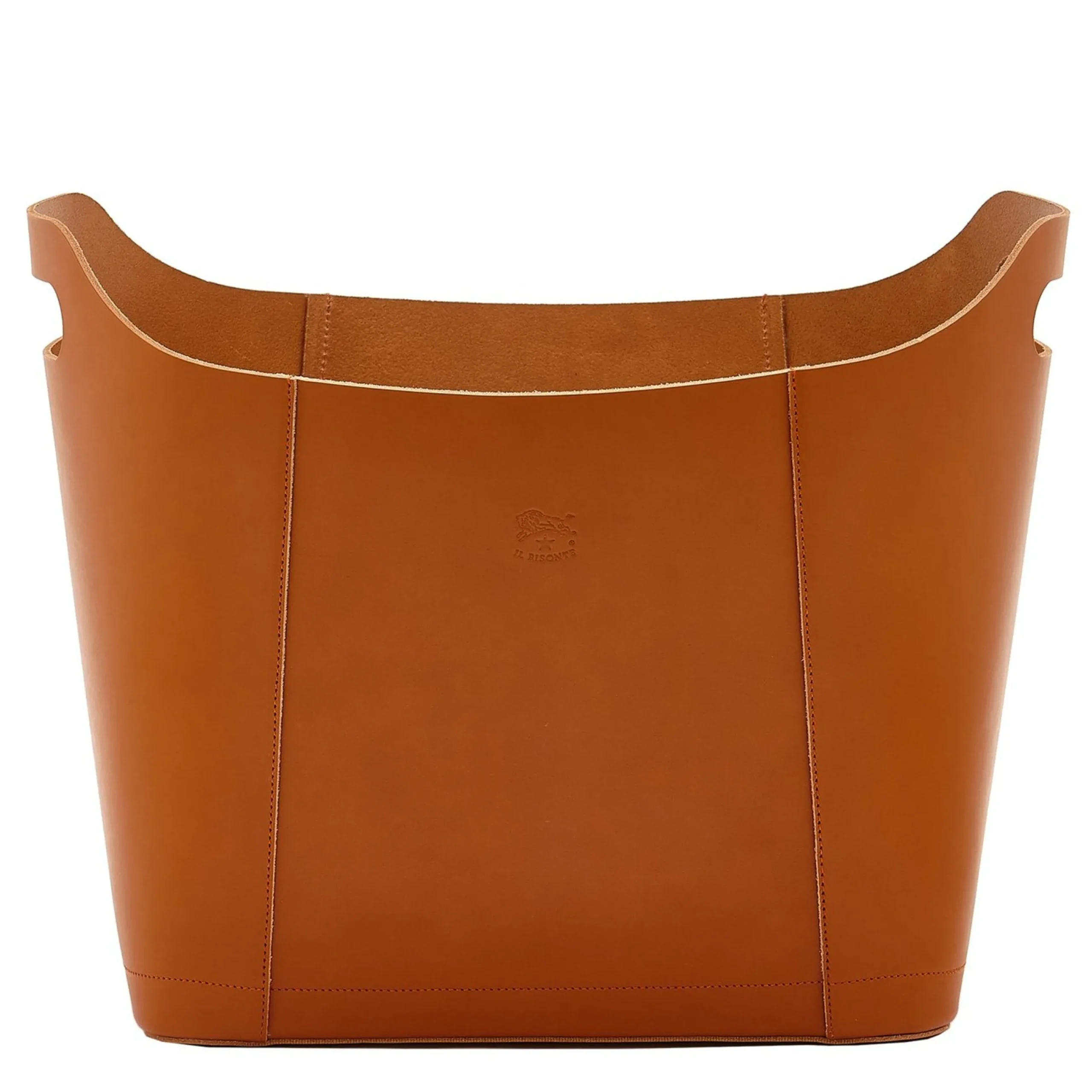 Home Container in leather color caramel