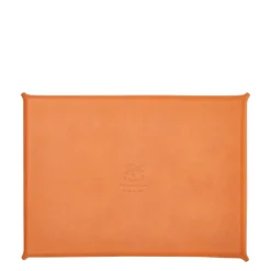 Home Valet tray in leather color caramel