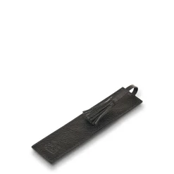 Home Bookmark in leather color black