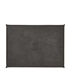 Home Valet tray in leather color black