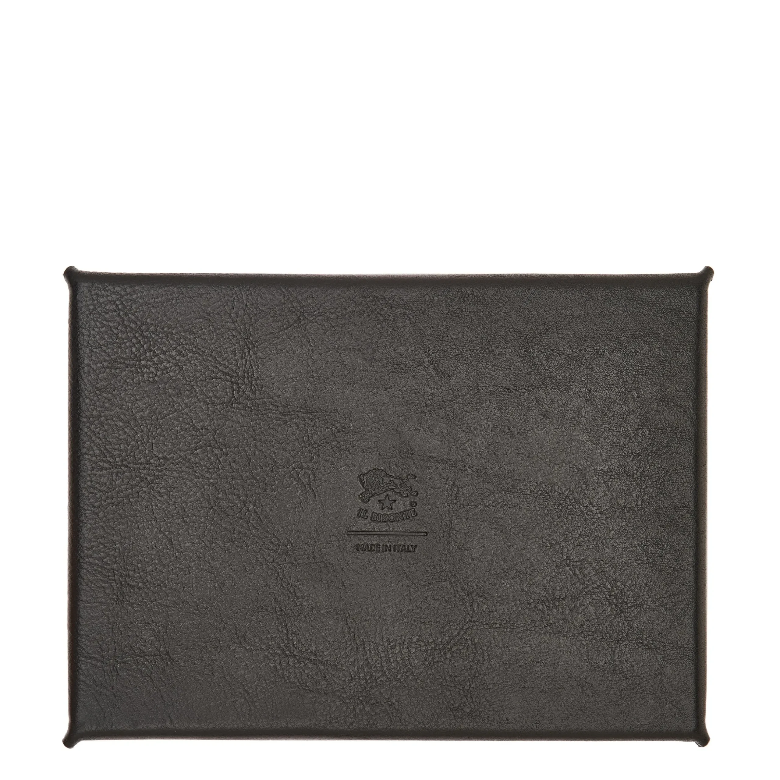 Home Valet tray in leather color black