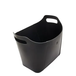 Home Container in leather color black