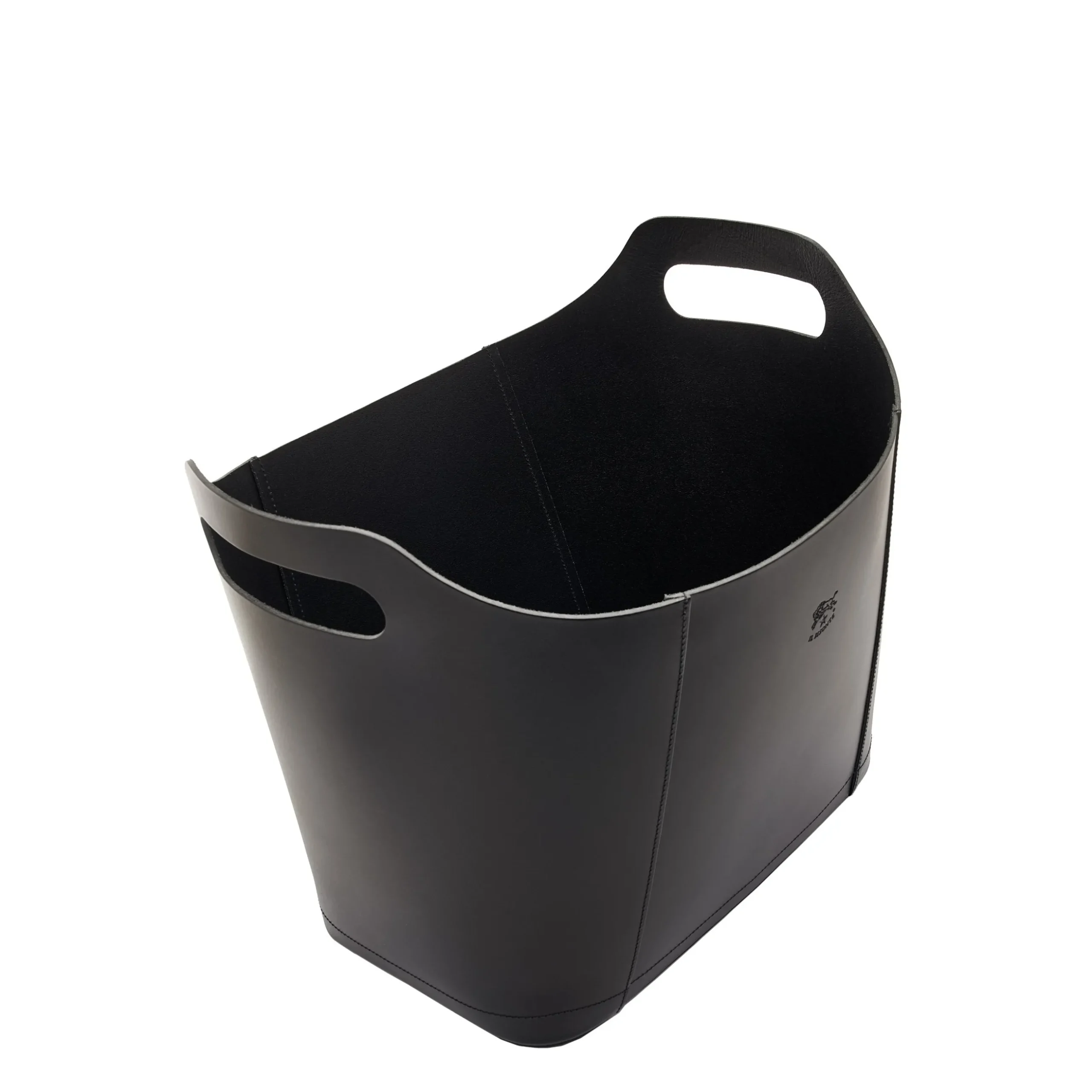Home Container in leather color black