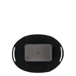 Home Container in leather color black