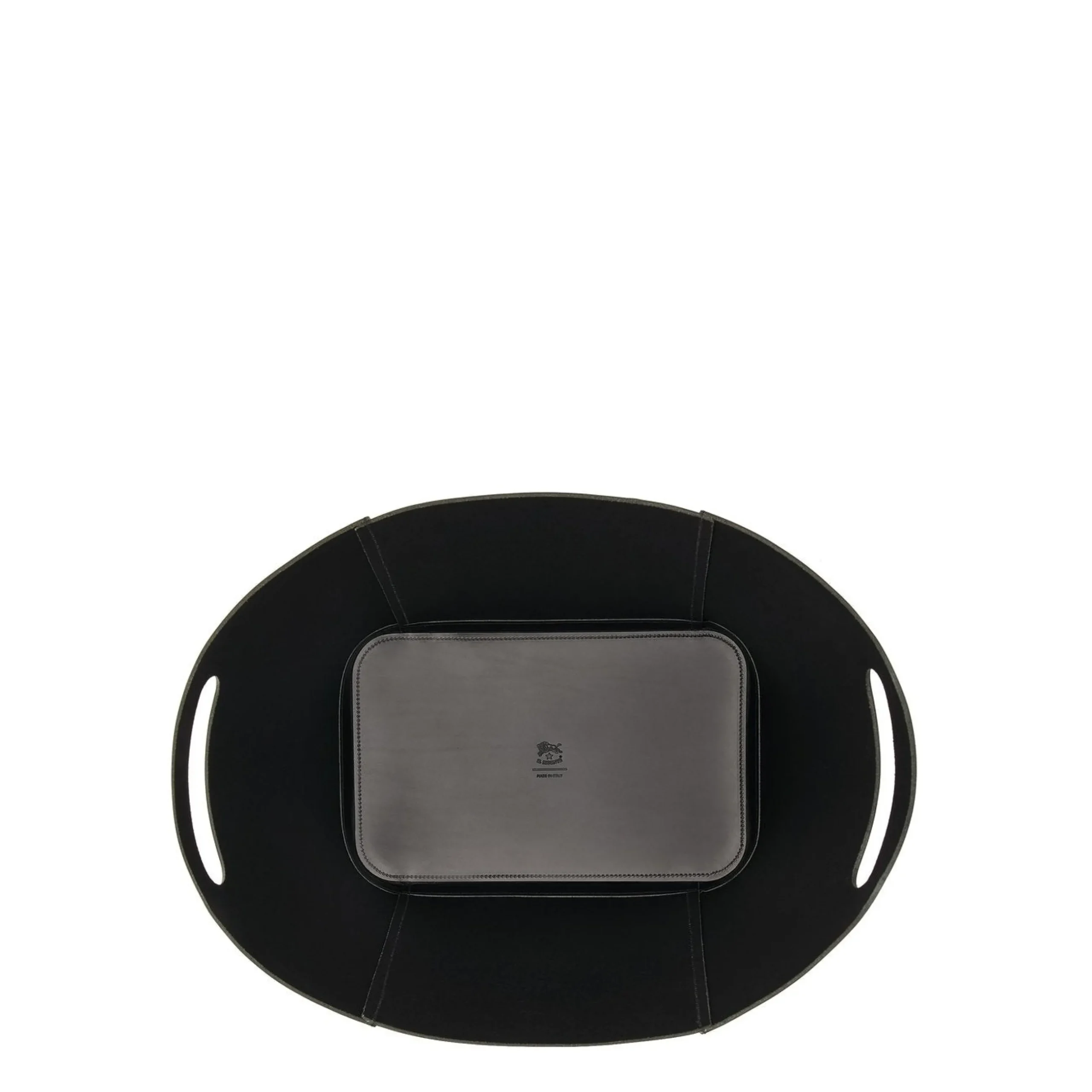 Home Container in leather color black
